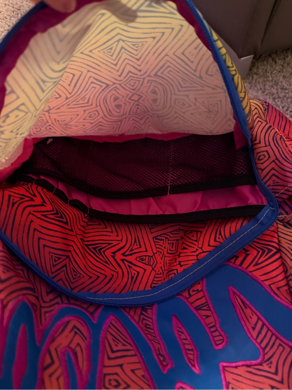 Colorful Geometric Gradient Volcom Backpack - Picture 7 of 7